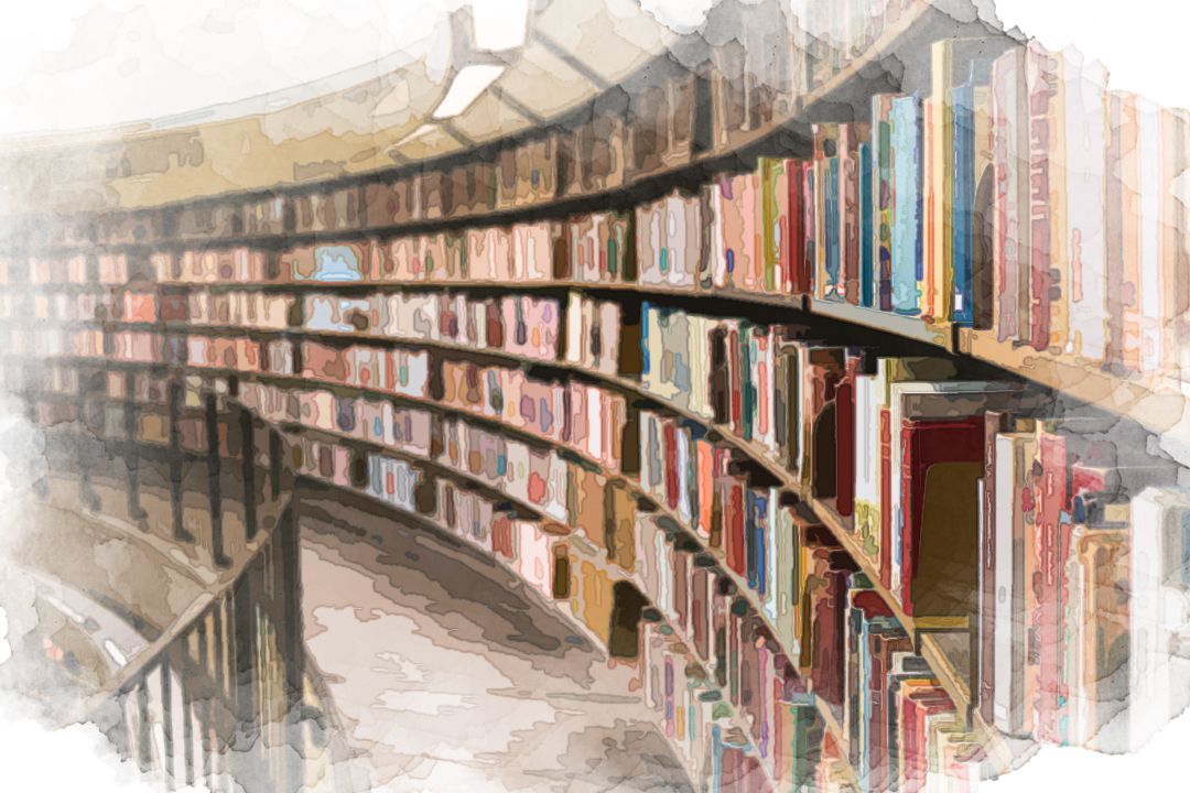 books on brown wooden shelf