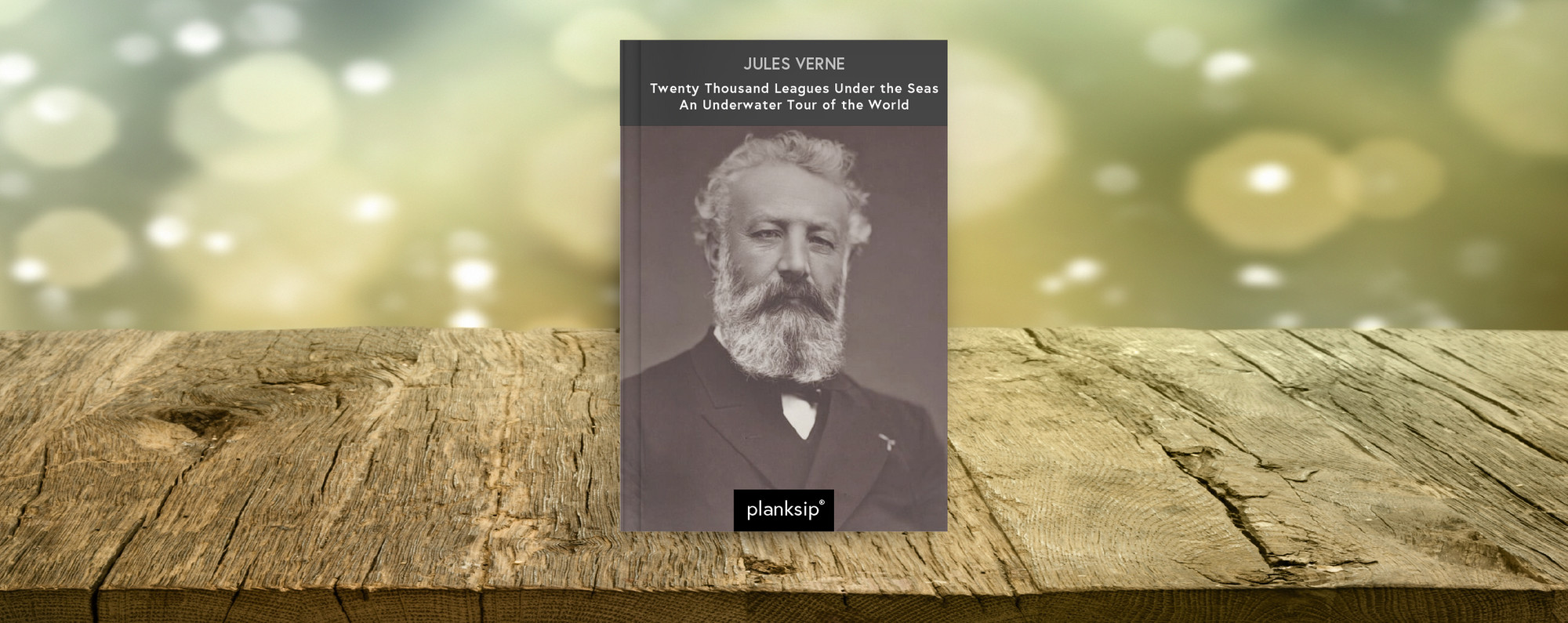 Twenty Thousand Leagues Under the Sea by Jules Verne (1828-1905). Published by planksip