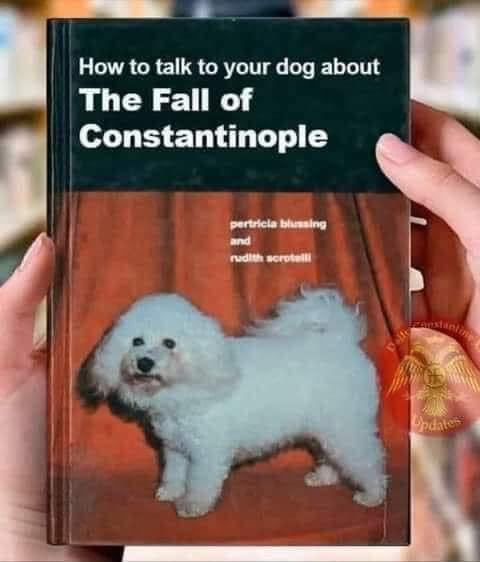 how to talk to your dog about the fall of constantinople