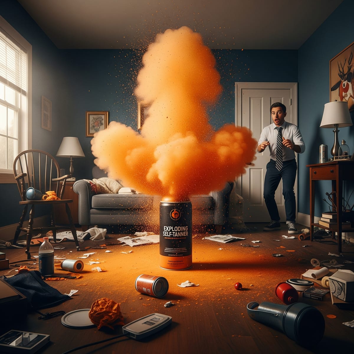 The Case of the Exploding Self-Tanner