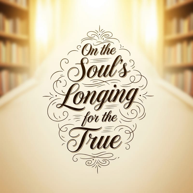 On the Soul's Longing for the True