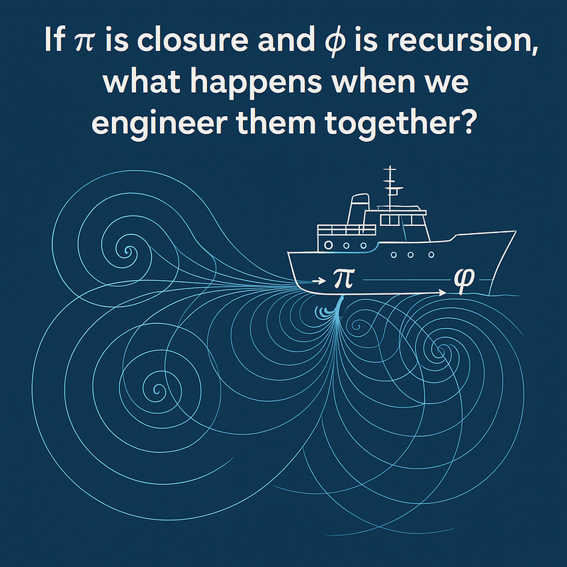 🚢 Two Propellers: A Thought Experiment on Pi and Phi 🌊