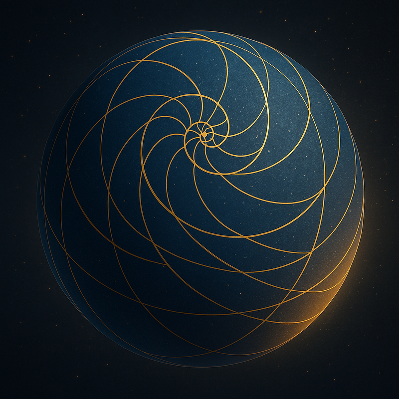 The Sphere, the Circle, and the Dance of Phi