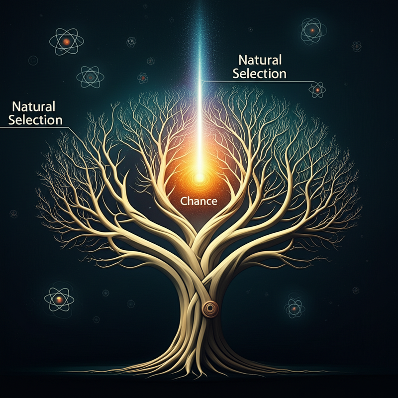 The Role of Chance in Biological Evolution and Chance