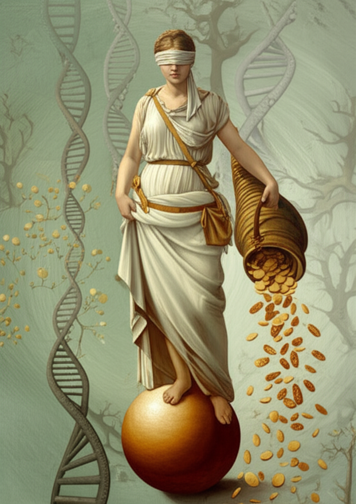 The Role of Chance in Biological Evolution and Chance